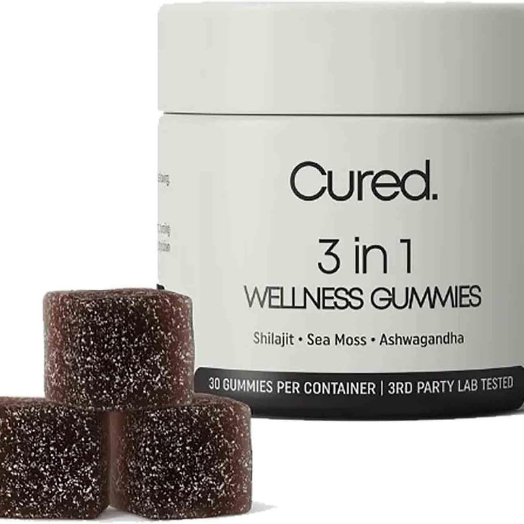 3 in 1 Gummies Cured Shilajit Gummies for Men