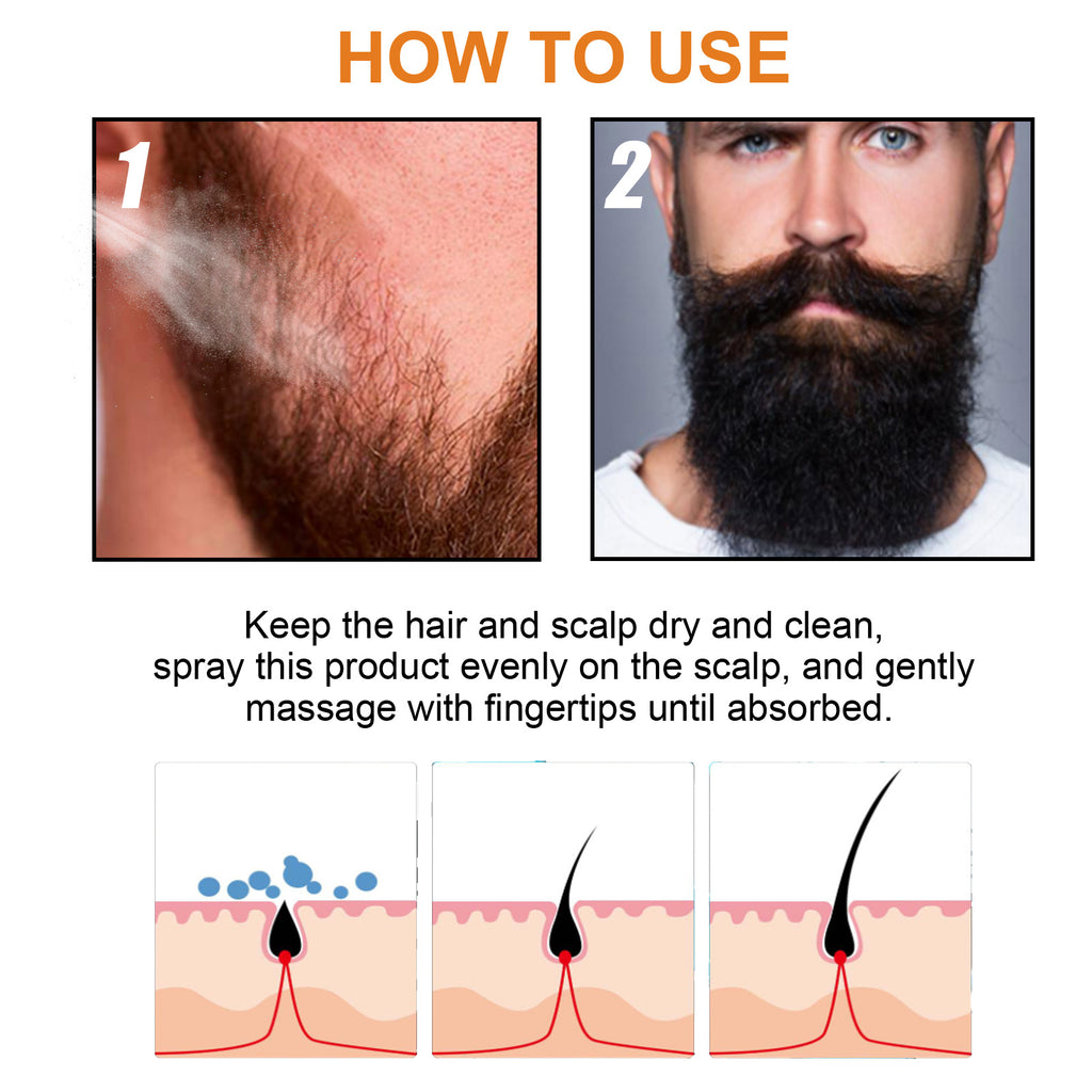 Men's Hair & Beard Growth Spray